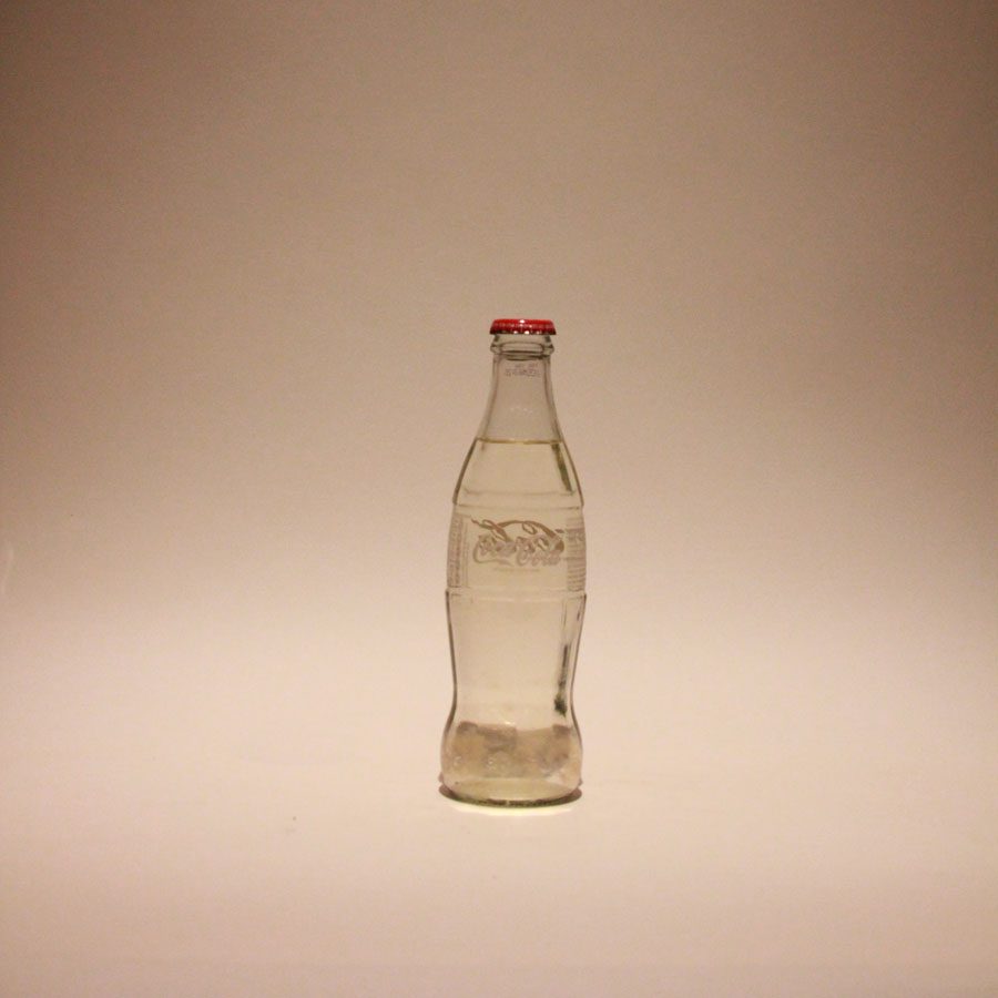Laura Horton and Steve Marmion (15/04/2014) - Water from the tank of Andrew the Axolotl in a Coca-Cola bottle